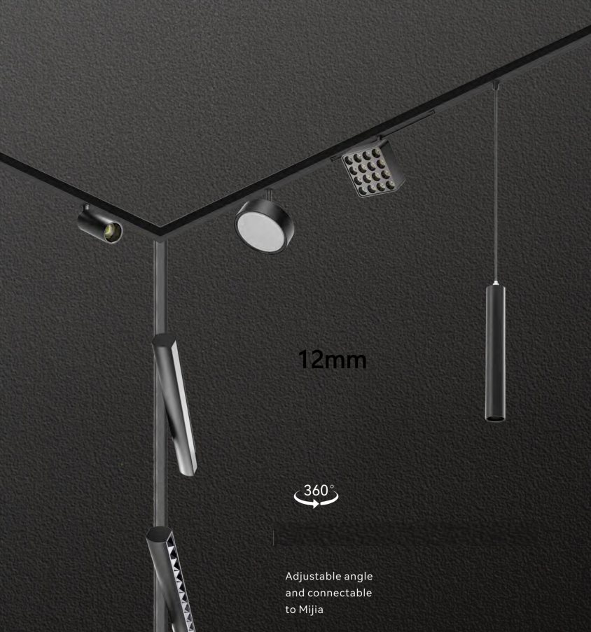 Pendant modules on magnetic track